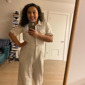 Denim cream  jumpsuit size L